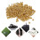 Rivetti vuoti in ottone 500 pezzi 4,8x2,3x5,5 mm rame 15