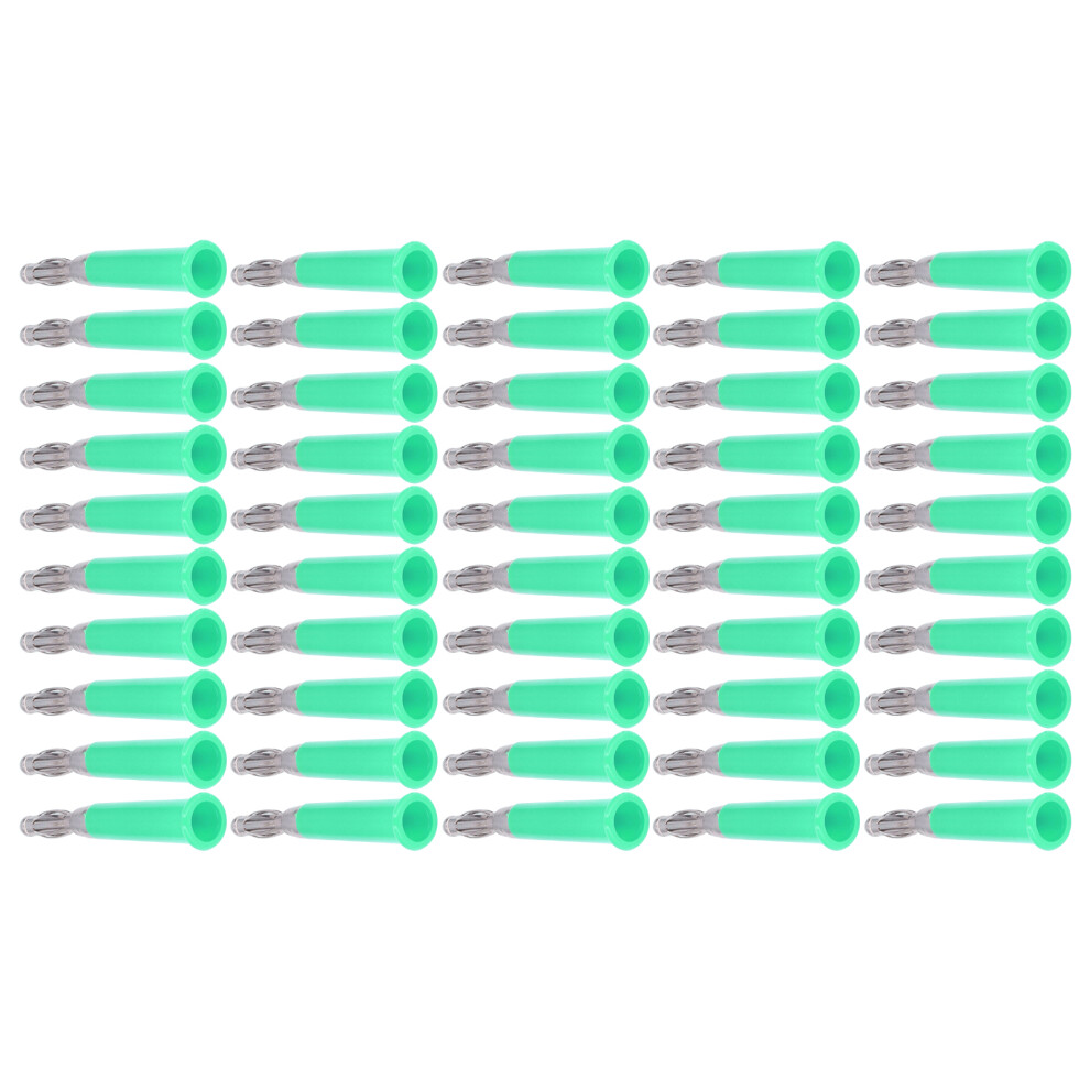50Pcs Lantern Banana Plug Abs Zinc Alloy Welded Speaker Bananas Connector For 4Mm Socketgreen 7891321693063
