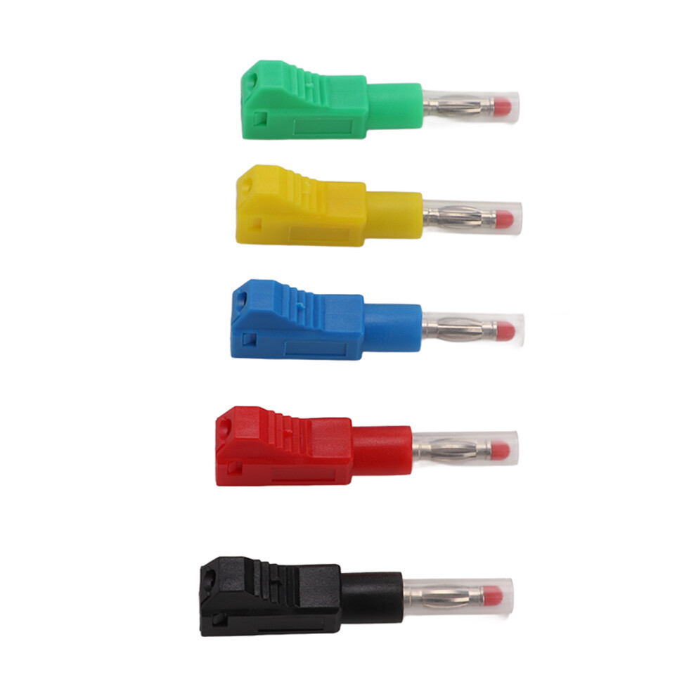 10Pcs 4Mm Retractable Banana Plug Weldable Test Leads Ends Cat Ii 600V 32A 5 Color For 3C Digital Equipment 9431321693137