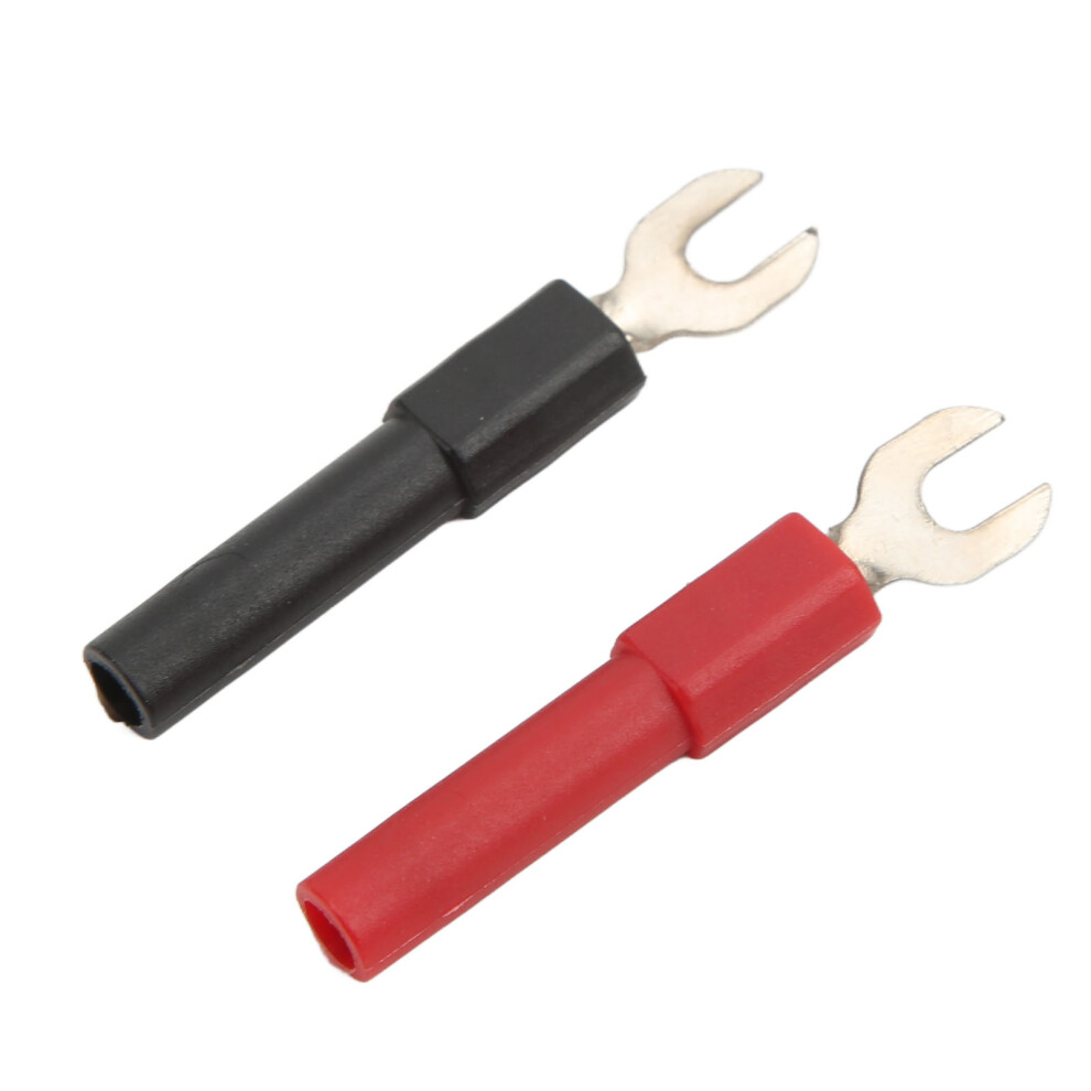 Spade Plug 4Mm Width U Type Low Loss Fork Spade Connector For Multimeters Electronic Applications 30Vacâ60Vdc 36A 5051321693254