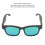 Gafas de sol Bluetooth semiabiertas 140mAh Verde 4