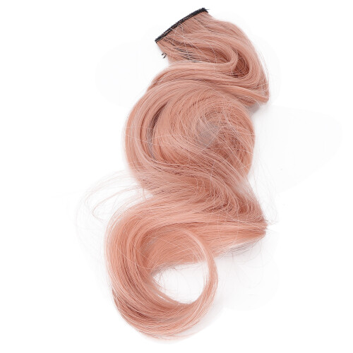 5 piezas de extensión de cabello con clip de 55 cm rosa toronja 2