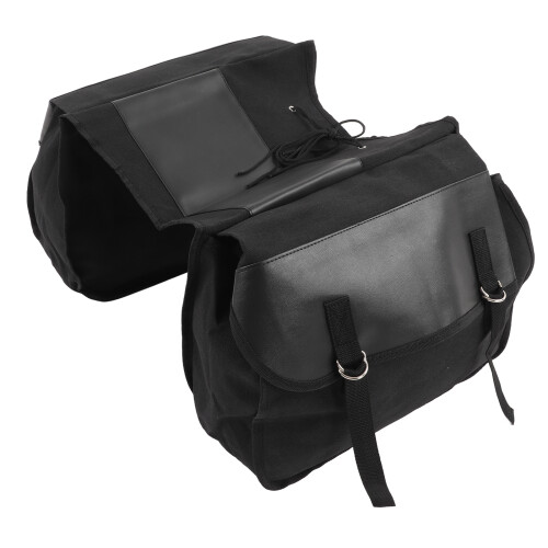 Bolsa trasera para bicicleta de gran capacidad negra
