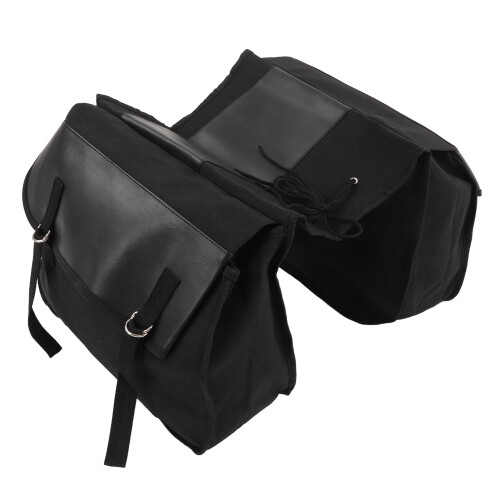 Bolsa trasera para bicicleta de gran capacidad negra 1