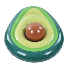 Flotador hinchable de piscina en forma de aguacate 160x125 cm (63.00x49.21 in) Verde