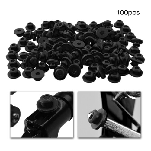 100 pièces d'œillets en silicone de type T 4x2,5x5,5 cm 1