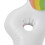 Porta bebidas inflable de nube arcoíris 95x65x65cm 10