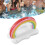 Porta bebidas inflable de nube arcoíris 95x65x65cm 15