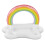 Porta bebidas inflable de nube arcoíris 95x65x65cm 2