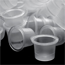 Gobelet couleur de base 100 pièces, L16mm M13mm S11mm Blanc