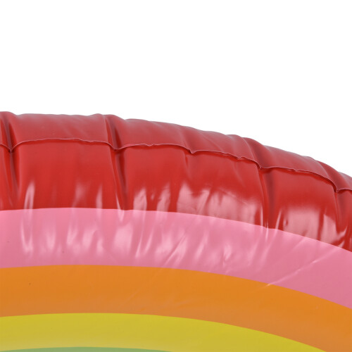 Porta bebidas inflable de nube arcoíris 95x65x65cm 2