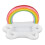 Porta bebidas inflable de nube arcoíris 95x65x65cm 1