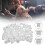100 pezzi di coppe con base bianca L16mm M13mm S11mm 4