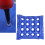 Cuscino da seduta gonfiabile con 16 fori 41x41 cm Blu 14