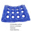 Cuscino da seduta gonfiabile con 16 fori 41x41 cm Blu 12