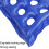 Cuscino da seduta gonfiabile con 16 fori 41x41 cm Blu 7