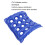 Cuscino da seduta gonfiabile con 16 fori 41x41 cm Blu 8