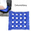 Cuscino da seduta gonfiabile con 16 fori 41x41 cm Blu 10