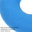 Coussin anti-escarres - gonflable, 38 cm, bleu clair 12