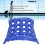 Cuscino da seduta gonfiabile con 16 fori 41x41 cm Blu 5