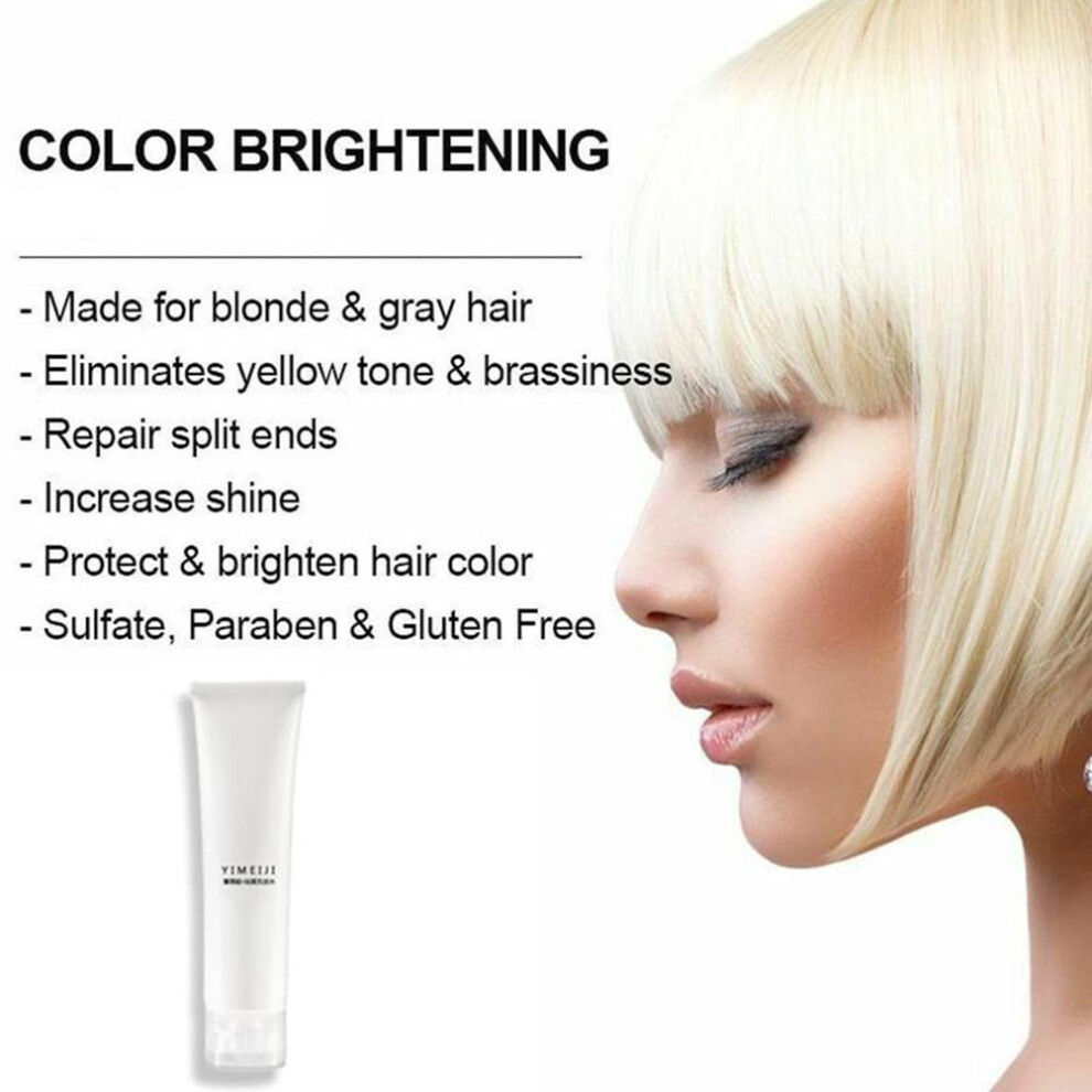 Purple Professional Blonde Bleached Highlighted Shampoo Revitalize Effective Shampoo For Blonde Hair Cleaning Shampoo