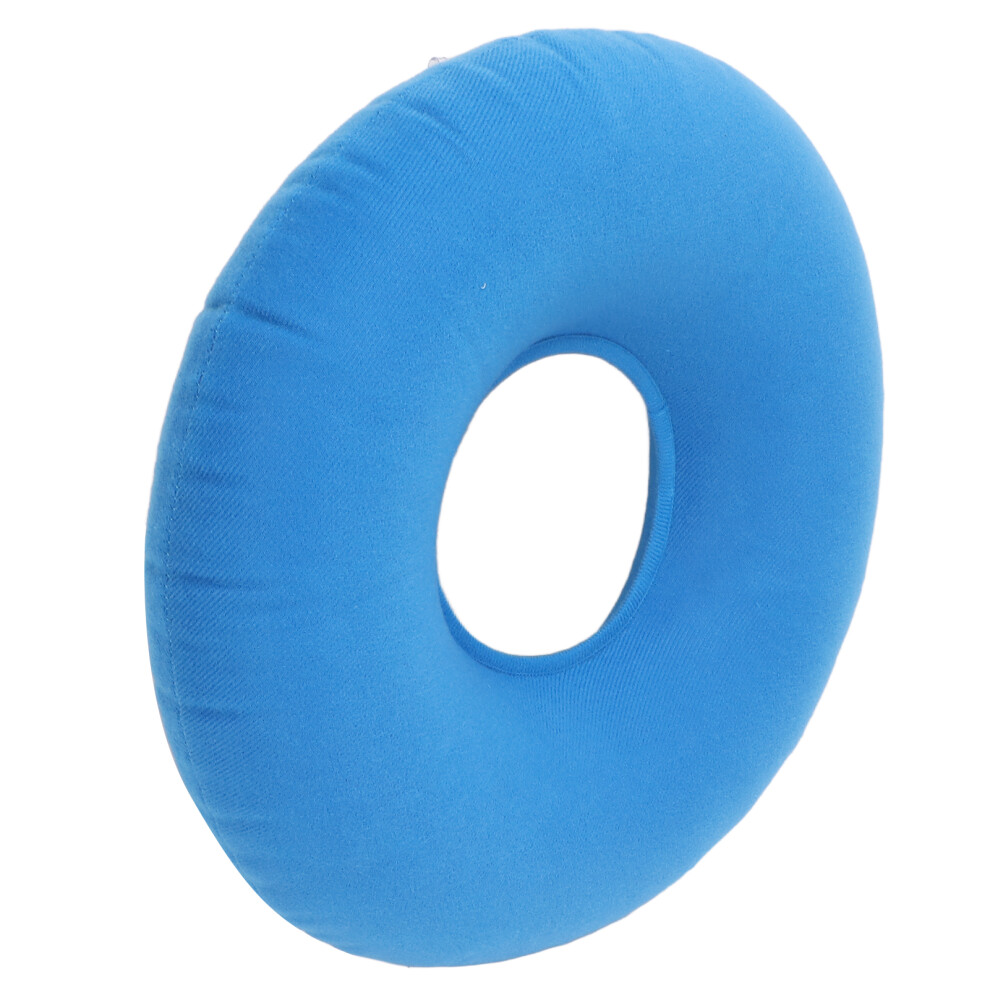 Blue Inflatable Sitting Cushion Round Shape Prevent Bedsore Leakproof Wheelchair Stool Chair Cushionlight