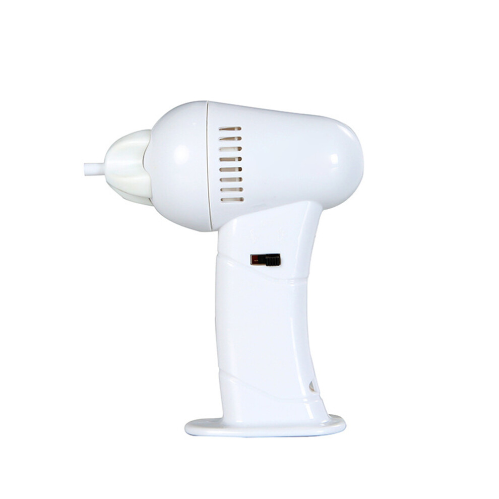White Electric Ear Cleaner Wax Remover Pick Cordless Vacuum Painless Electric Ear Cleaner Tool
