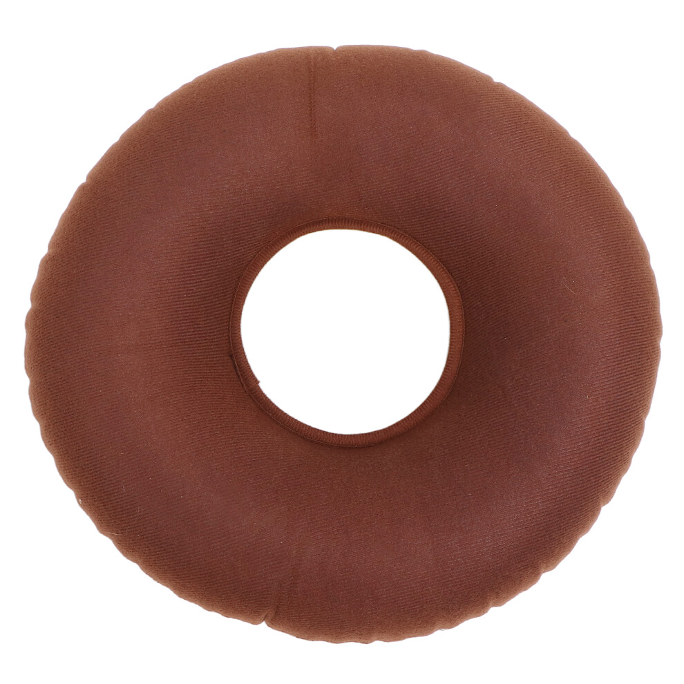 Inflatable Sitting Cushion Round Shape Prevent Bedsore Leakproof Wheelchair Stool Chair CushionCoffee