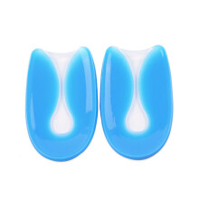 Almohadillas de gel para talón en copa azul, 1 par, M 55 g / L 73 g