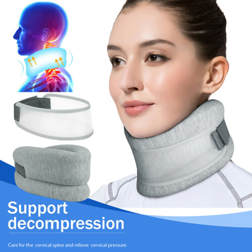 Collar cervical de espuma ajustable 28-45cm 9.5cm blanco 1 pieza 1
