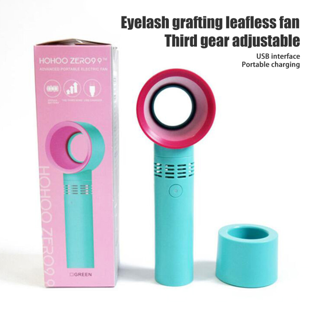 Mini USB Handheld Bladeless Fan Air Conditioning Blower Grafted Eyelashes Dedicated Dryer Beauty Tool For Eyelash Extension