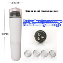 Mini masajeador de ojos en bolígrafo 1xAA 26.5*102mm blanco