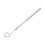 Miroir dentaire 16,5 cm acier inoxydable argent 21 g 2