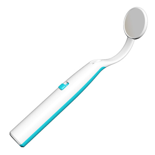 Specchio dentale LED da 14  2,7  2,7 cm, in plastica, 3  batterie 1