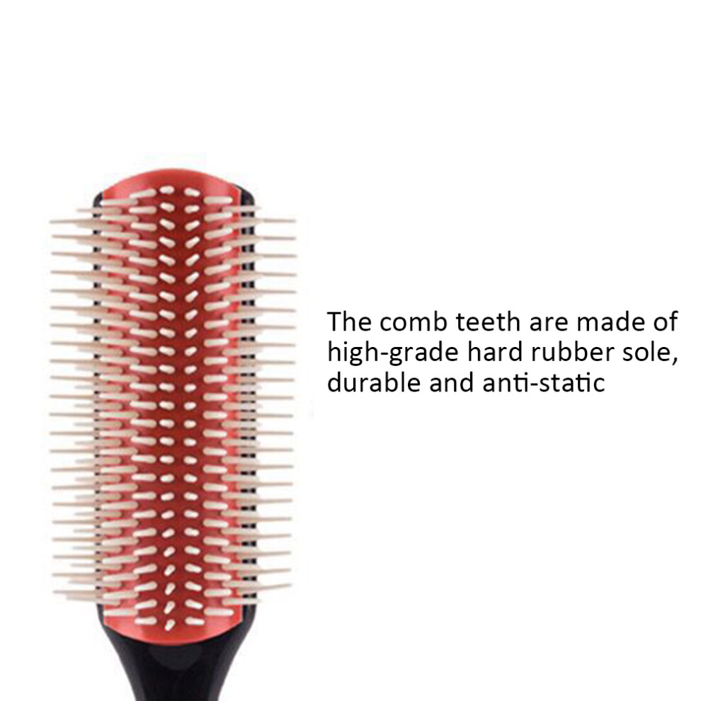 9 Rows Hair Brush Hairbrush Hairdressing Scalp Massager Hair Comb Styling Tools