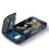Taglia-pillole e organizzatore a quattro scomparti 11,9*6,3*1,8 cm 2