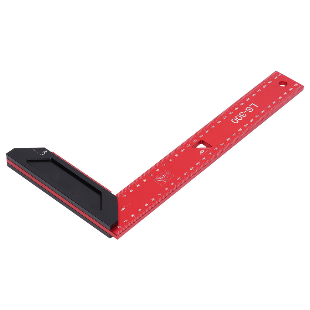 Aluminum Framing Woodworking Squares High Accuracy L Scribing Ruler With Laser Scale For Carpenter300mm 7891321703304