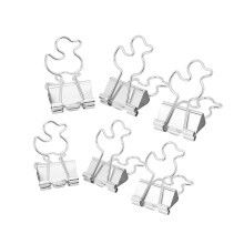 20 pezzi di fermacarte a forma di anatra, argento, 4,2x2 cm