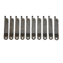 10 juegos de bisagras de apoyo para tapa de hierro plegable 66x11mm