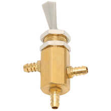Válvula metálica con interruptor basculante para fuente de agua dental de 5 mm