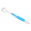 Raschialingua ergonomico, plastica, blu, igiene orale 12