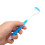 Raschialingua ergonomico, plastica, blu, igiene orale 7