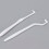 Spazzolino da denti bianco con setole a ciuffi e set interdentale, 2 pezzi, Standard 6