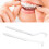 Spazzolino da denti bianco con setole a ciuffi e set interdentale, 2 pezzi, Standard 15
