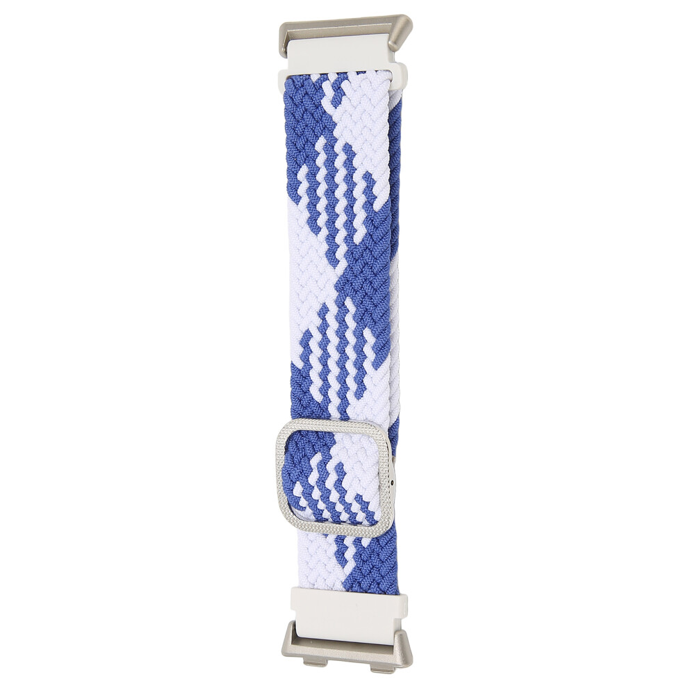 Adjustable Smartwatch Strap For Oppo Watch 2 46Mm Knitting Elastic Loop Watchband Replacementblue White 4951321703940
