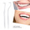Spazzolino da denti bianco con setole a ciuffi e set interdentale, 2 pezzi, Standard 9