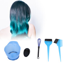 Ensemble bol et pinceaux pour teinture capillaire 6 pièces ABS à domicile DIY salon professionnel outils de coloration capillaire