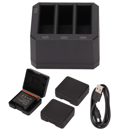 Kit di ricarica batterie 3x1300mAh, 3CH Osmo Action 1