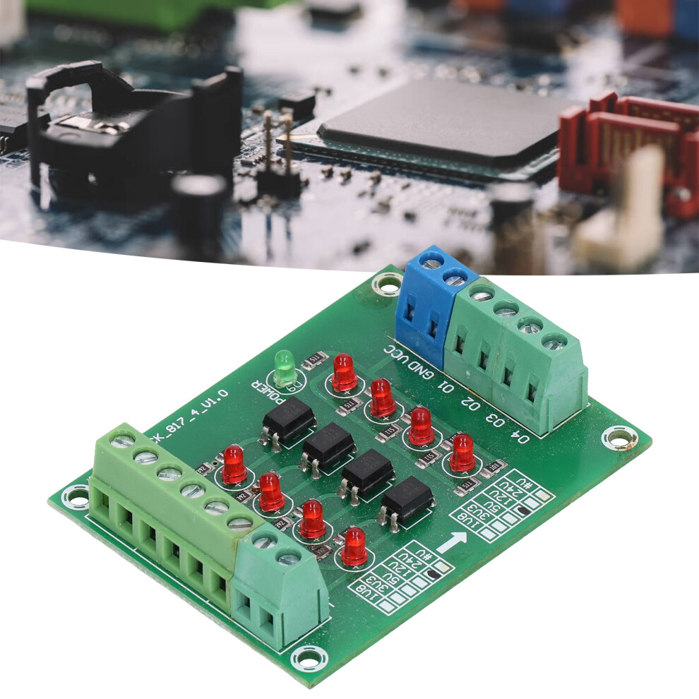 Optocoupler Isolation Board 24V To 5V Plc Level Voltage Converter Module 4 Channel 9491321704844