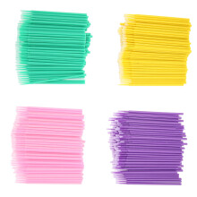 Applicatori a bacchetta micro 400 pezzi pennelli micro flessibili per trucco e eyeliner